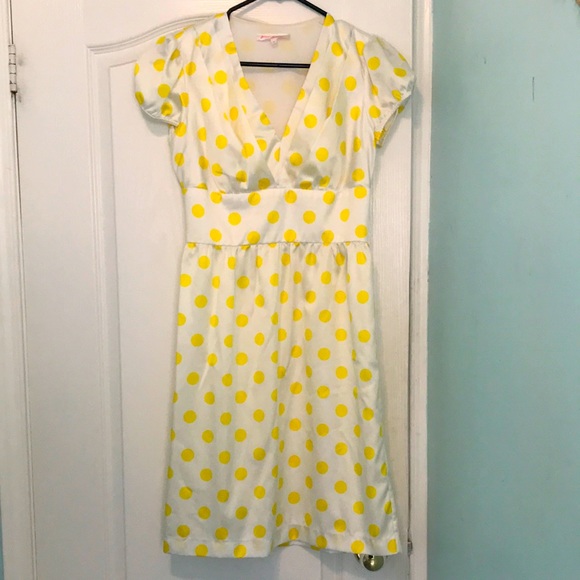 Betsey Johnson silk polka dot dress - Picture 1 of 6